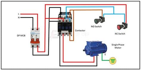 single phase motor connection - Electrician Idea