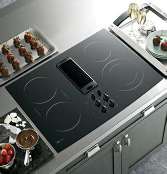 Amazon.com: GE PP989DNBB Profile 30" Black Electric Smoothtop Cooktop - Downdraft: Appliances