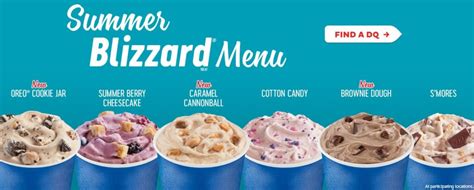 Dairy Queen Summer Blizzard Menu Includes New Brownie Dough and Caramel ...