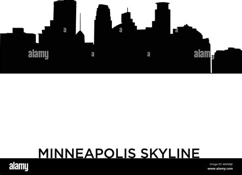 Minneapolis skyline silhouette hi-res stock photography and images - Alamy