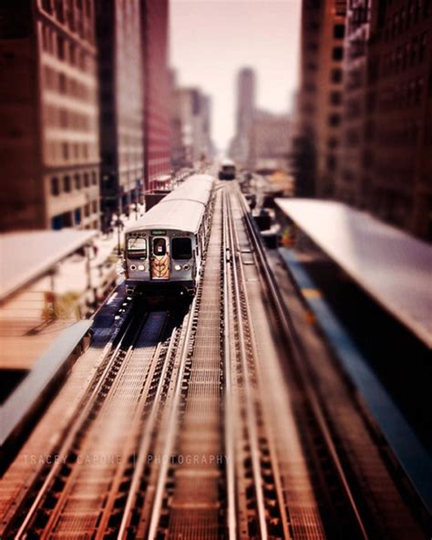 Chicago Train Print Chicago L Train Chicago Art Print