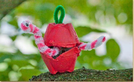 Egg Carton Apple & Worm - Craft Project Ideas