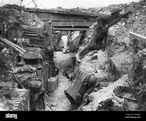 Battle of the Somme Front line Ovillers July 1916. British trenches on the Somme Stock Photo - Alamy