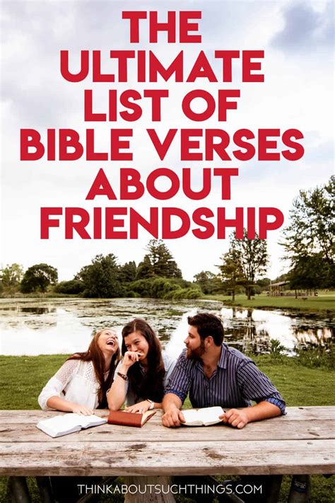 70+ Powerful Bible Verses About Friendship | Think About Such Things