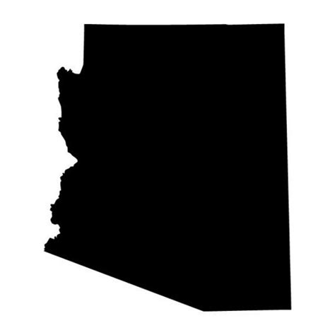 Arizona State Outline Decal - ClipArt Best