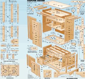 Computer Desk Plans Wood PDF Woodworking