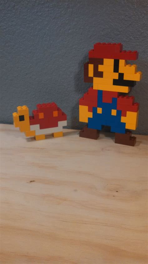 LEGO Super Mario Brothers pixel Art 3d / 2d Figure by JediReSale