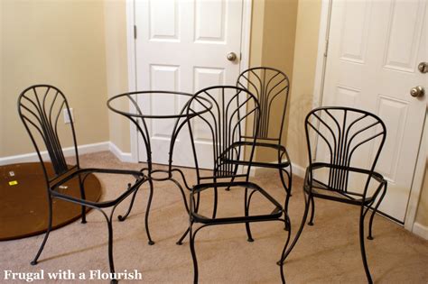 Frugal with a Flourish: Redoing a Metal Dining Set - Beginners Guide