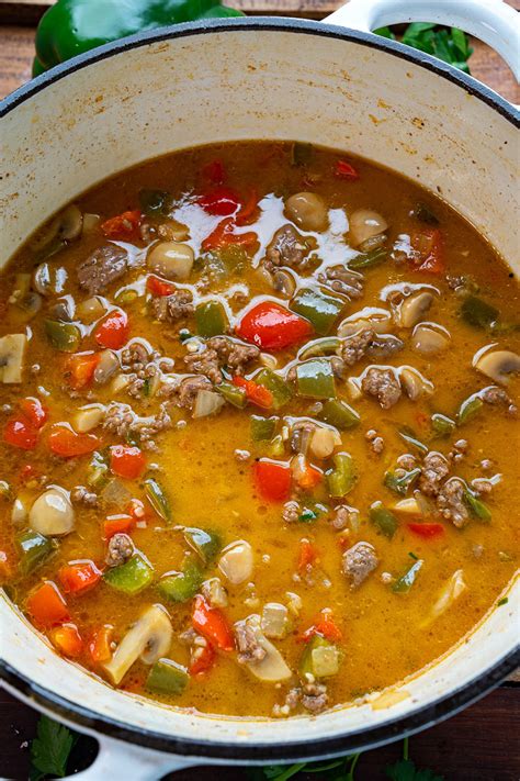 Philly Cheesesteak Soup - Closet Cooking