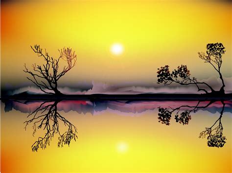 Download Landscape, Sunset, River. Royalty-Free Stock Illustration ...