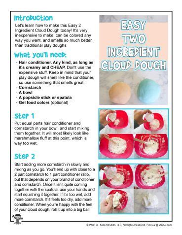 Easy 2 Ingredient Cloud Dough | Woo! Jr. Kids Activities : Children's Publishing