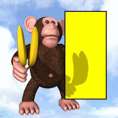 Add text to the monkey's poster | Make your own animation, Funny gif, Animation