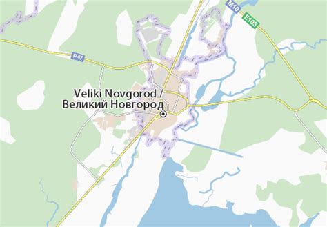 MICHELIN Veliky Novgorod map - ViaMichelin