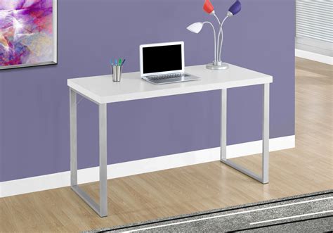 47" White Office Desk w/ Simple Design – ComputerDesk.com