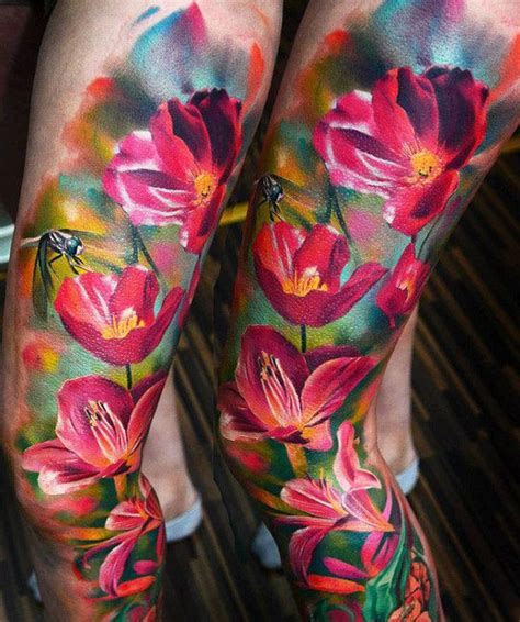 Flowers tattoo by Timur Lysenko | Post 12740 | Realistic flower tattoo, Floral tattoo sleeve ...