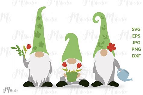 Spring Gnomes Svg.