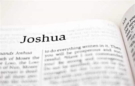 Who wrote the book of Joshua? | NeverThirsty