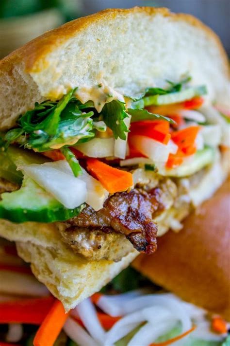 Banh Mi Sandwich | thefoodcharlatan.com | Bloglovin’ | Banh mi sandwich, Pork sandwich recipes ...