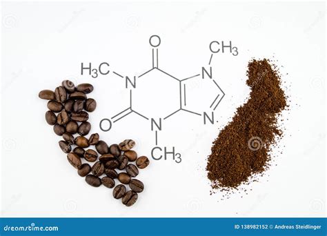 Caffeine Molecule Structure Stock Photo | CartoonDealer.com #138982152