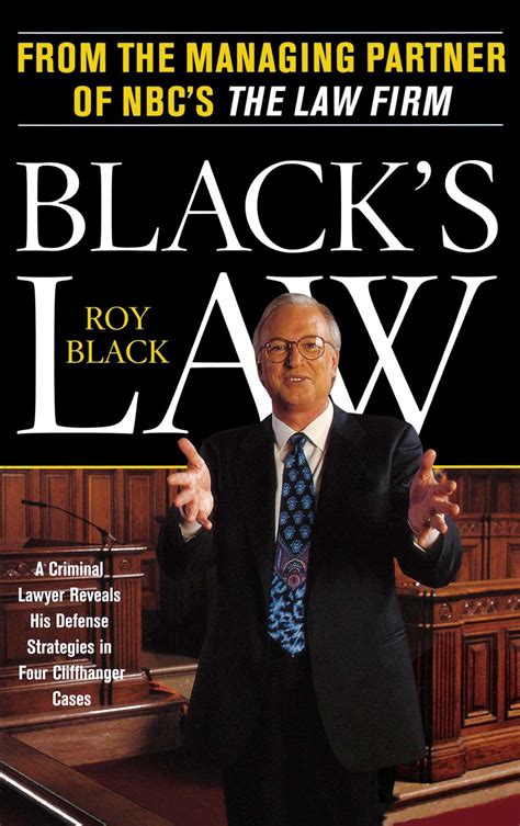 Black's Law | Book by Roy Black | Official Publisher Page | Simon & Schuster Canada