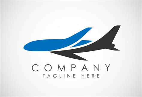 Airplane aviation vector logo design concept. Airline logo plane travel icon. Airport flight ...