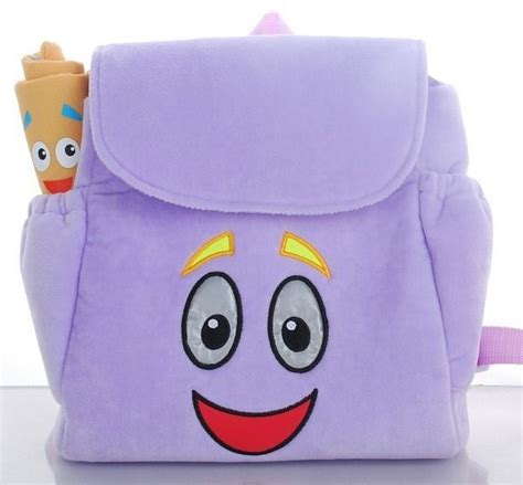 Dora Backpack Dora Explorer NEW Backpack & Map Purple Soft Cute Great for Kindy | School bags ...