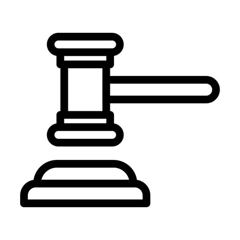 Court Gavel Icon Design 11269655 Vector Art at Vecteezy