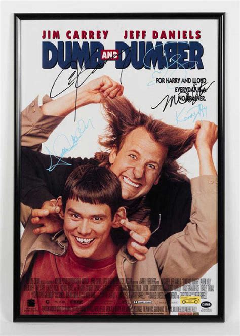 Dumb and Dumber Signed Movie Poster