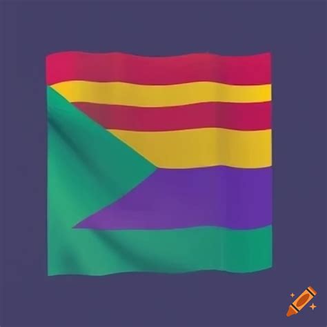 Bold flag design for a peaceful nation