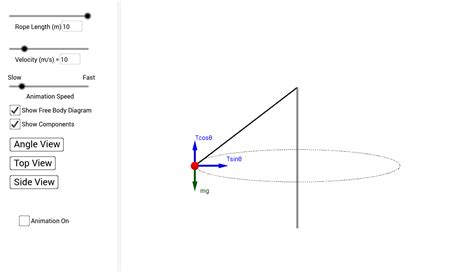 Conical Pendulum 3D – GeoGebra