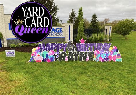 Birthday Celebration Yard Sign Rental | Custom Yard Sign | Indianapolis, IN