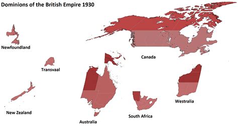 Dominions of the British Empire 1930. Part of the Springtime of Nations Timeline : r/imaginarymaps