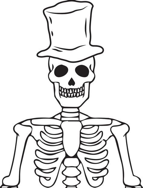 Skeleton Coloring Page ~ Coloring Print