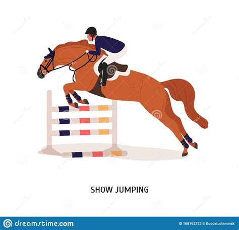 Show Jumping Horse Vector | CartoonDealer.com #21896412