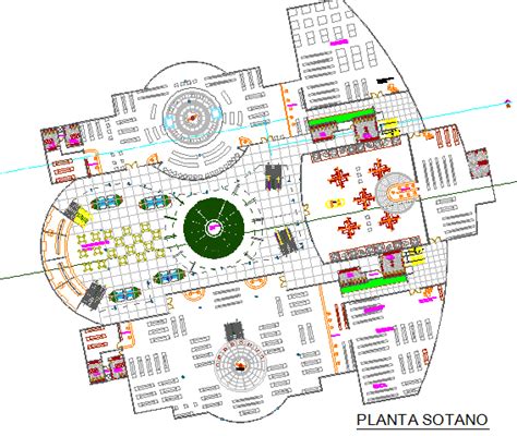 Shopping mall architecture layout plan details dwg file - Cadbull