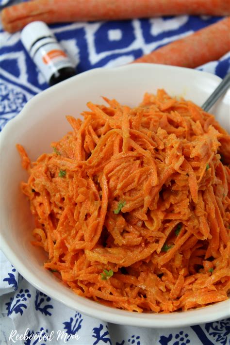 Grated Carrot Salad with Lemon Dijon Dressing