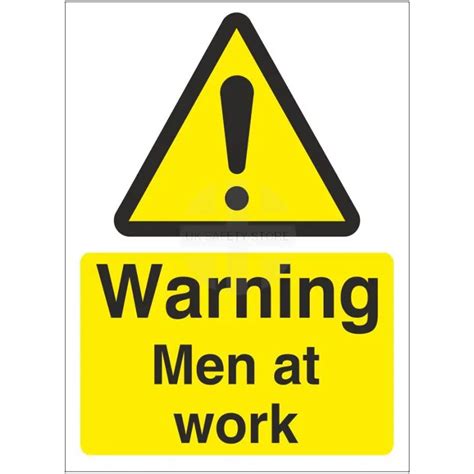 Men at Work Road Sign - Warning Symbol