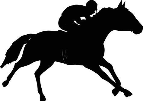 horse racing jockey silhouette vector illustration 9649022 Vector Art ...