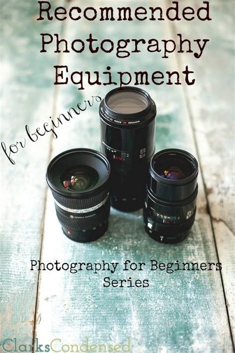 Photography Equipment Recommendations