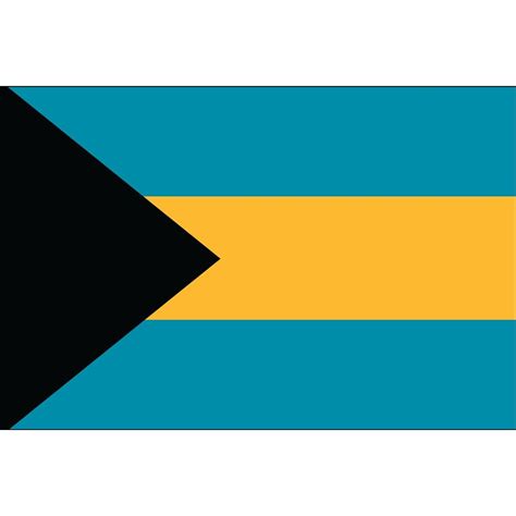 Bahamas Flag 3 x 5 ft. Indoor Display Flag