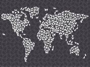 Cats Map of the World Map Digital Art by Michael Tompsett | Pixels