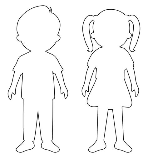 Printable Paper People Cutouts | Free printable paper dolls, Paper doll printable templates ...