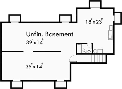 One Level House Plans, House Plans With Basements,