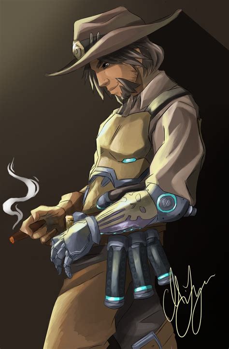 McCree Fanart, Maria Langen on ArtStation at https://www.artstation.com/artwork/qB05e | Mccree ...