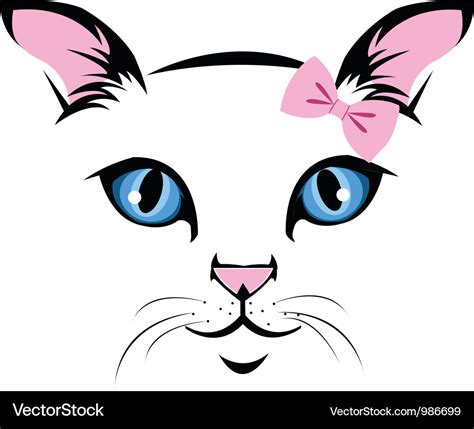 Cat-face Royalty Free Vector Image - VectorStock