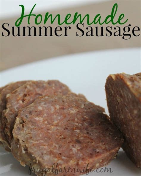 Homemade Summer Sausage | Recipe (With images) | Summer sausage recipes, Homemade summer sausage ...