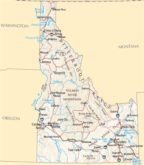 Idaho Map | Map of Idaho