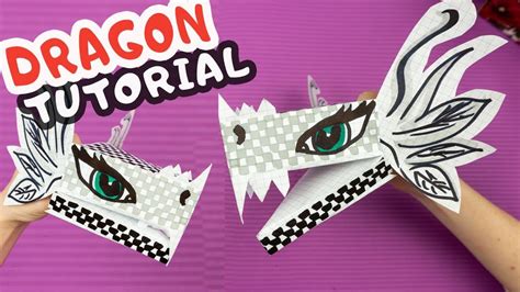 Paper Dragon Puppet Printable - Printable Kids Entertainment