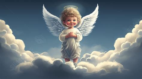 Heaven Angel Realistic Powerpoint Background For Free Download - Slidesdocs