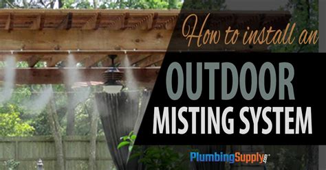 How to Install an Outdoor Misting System